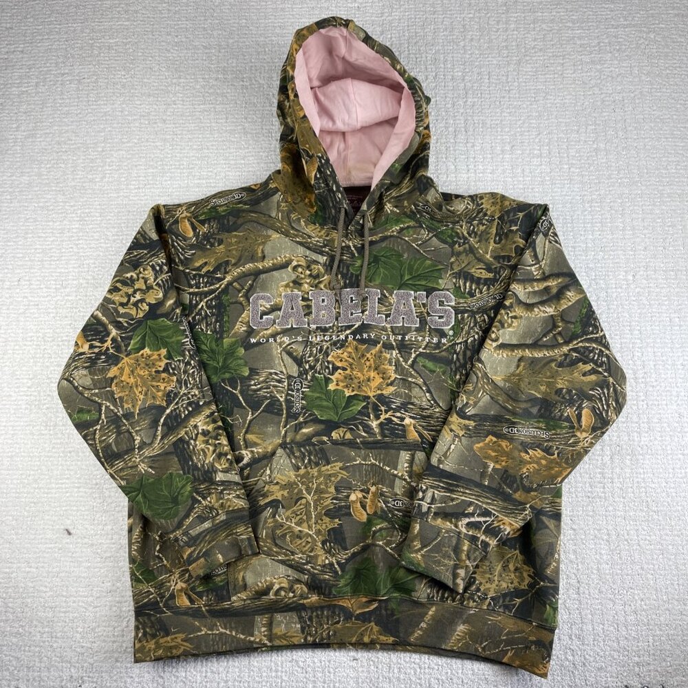 Cabela's Mens Multicolor Realtree Seclusion 3D Camo Hunting Hoodie Size XL Read*